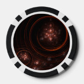 Abstracte Starlight-kunst Poker Chips (Achterkant)