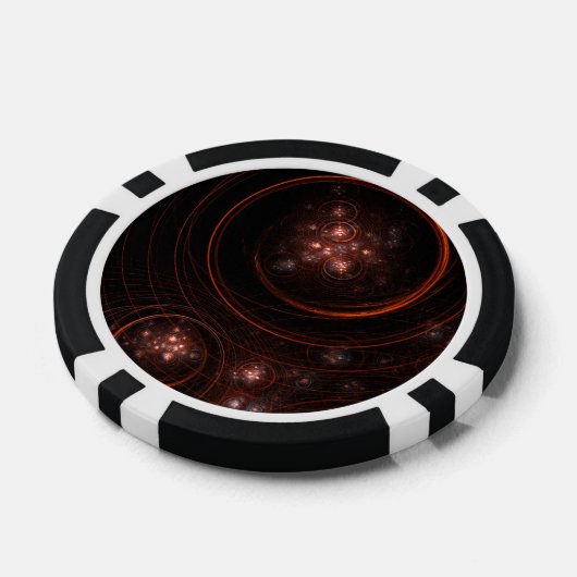 Abstracte Starlight-kunst Poker Chips (Enkel)