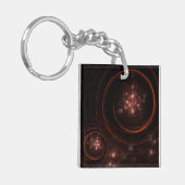 Abstracte Starlight-kunst Sleutelhanger (Voorkant Links)