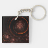 Abstracte Starlight-kunst Sleutelhanger (Achterkant)