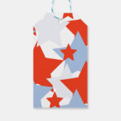 Abstracte Stars Memorial Day Event Party Cadeaulabel (Achterkant)