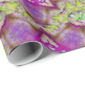 ABSTRACTE STARTEN MET PAARSE, GEEL, PINK GEM STONT CADEAUPAPIER (Rol Hoek)