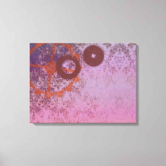 Abstracte Steampunk Wrapped Canvas Afdrukken (Voorkant)