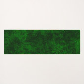 Abstracte steen, getextureerd donkercontrastgroen yogamat (Achterkant (horizontaal))