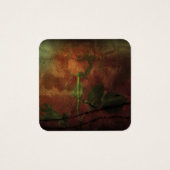 Abstracte steenfiguur vierkante visitekaartjes (Voorkant)