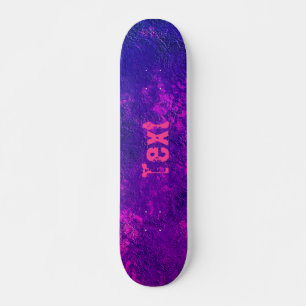 Abstracte steenmarmer getextureerde margoroze viol skateboard