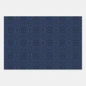 Abstracte stekelige kam met pieken in een patroon inpakpapier vel (Voorkant 2)