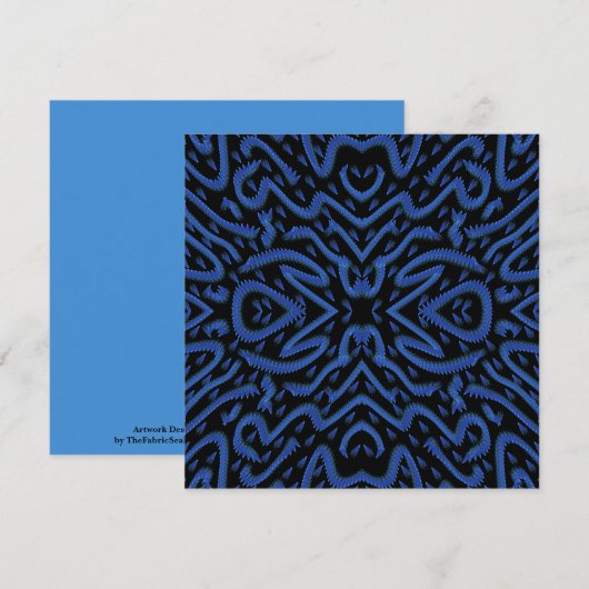 Abstracte stekelige kam met pieken in een patroon  kaart (Voorkant / Achterkant)