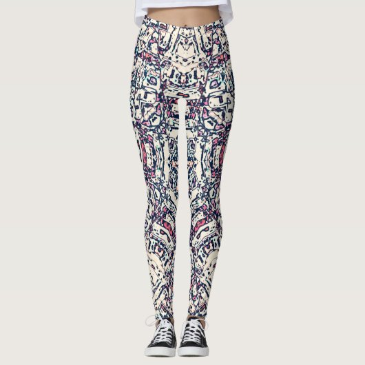 Abstracte ster leggings (Voorkant)