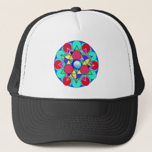 Abstracte Sterbloem Trucker Pet