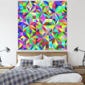 Abstracte sterren canvas afdruk (Insitu (Slaapkamer))