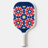 abstracte sterren en x - es print pickleball paddle (Achterkant)