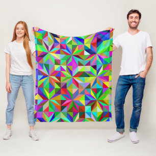 Abstracte sterren fleece deken