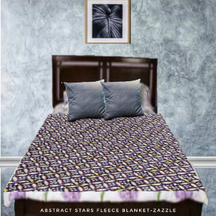 Abstracte sterren fleece deken