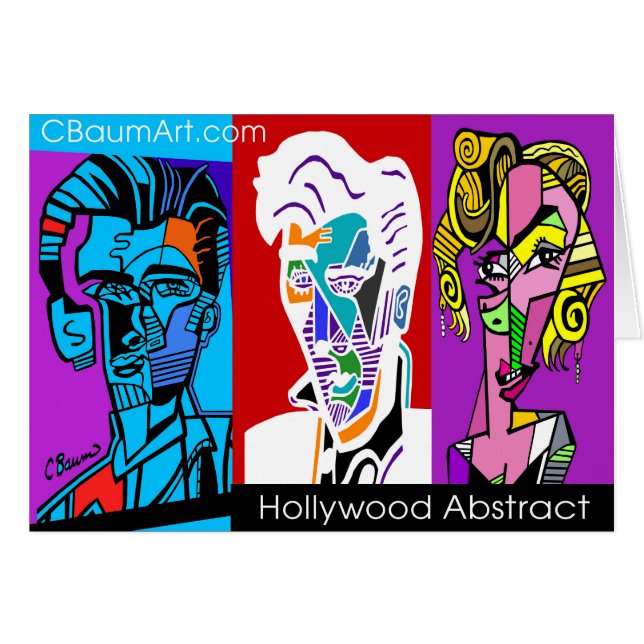 Abstracte sterren Pop Art (Voorkant Horizontaal)