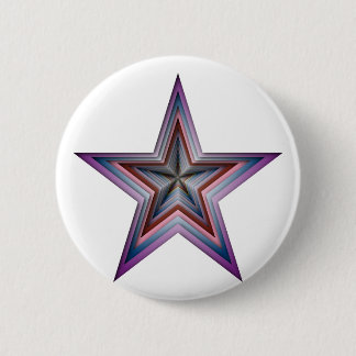 abstracte sterrengeometrische kunst ronde button 5,7 cm