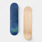 Abstracte sterrenhemel skateboard (Voorkant)