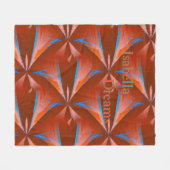 Abstracte Sterrenpatroon Gepersonaliseerde Fleece  (Voorkant (Horizontaal))