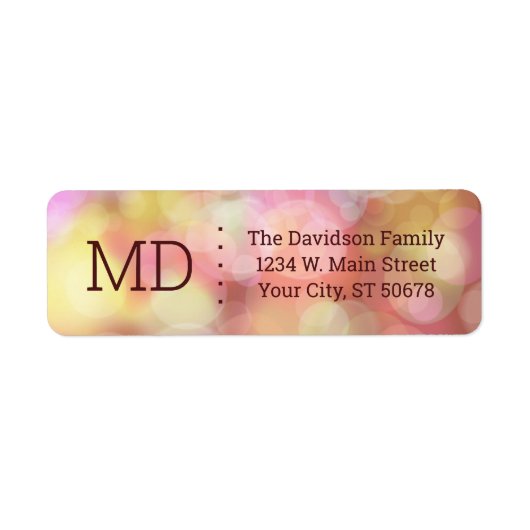 Abstracte stijl etiket (Voorkant)