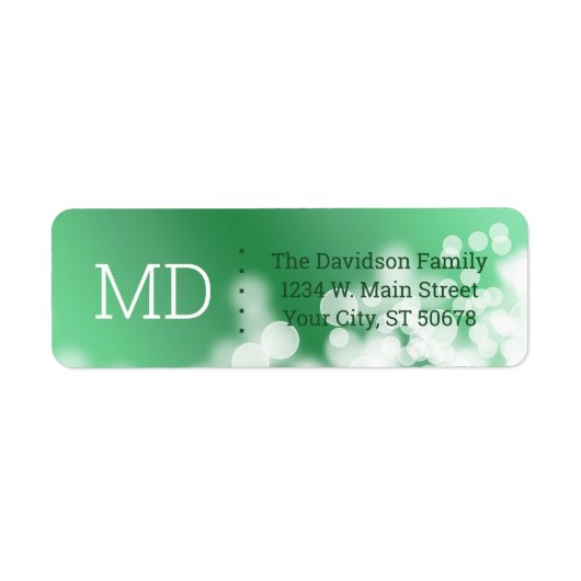 Abstracte stijl etiket (Voorkant)