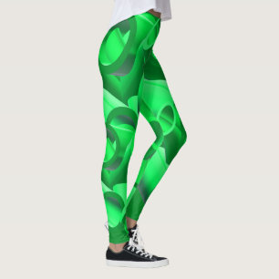 Abstracte stijl van 3d-buizen met moderne digitale leggings