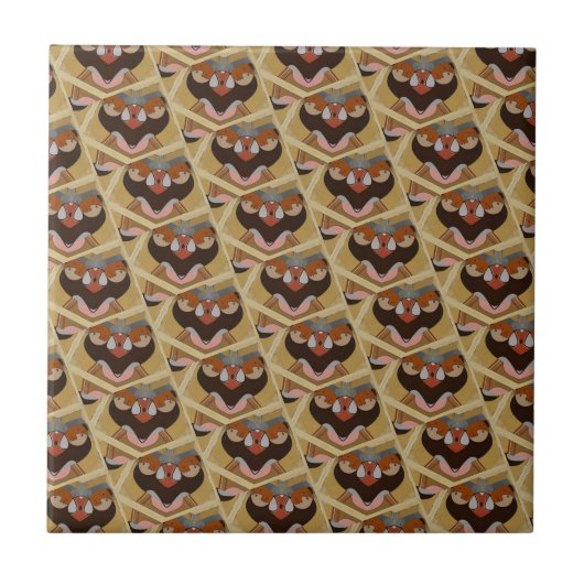 Abstracte stijlSpaanse Tegel Tegeltje (Voorkant)