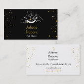 Abstracte stijlvolle bus met schrijfkundigen visitekaartje (Voorkant / Achterkant)