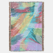 Abstracte stijlvolle pasta-kleuren deken (Voorkant Verticaal)