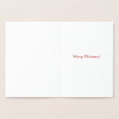 Abstracte stip kerstboom op goud folie kaarten (Binnen)