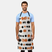 Abstracte stippen: Waterverf geometrie. Schort (Gedragen)