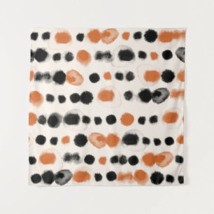 Abstracte stippen: Waterverf geometrie. Wandkleed