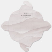 Abstracte stoffige roos gepersonaliseerde bruiloft bedankdoosjes (Ongevouwen)