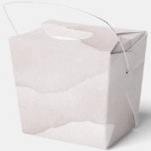 Abstracte stoffige roos gepersonaliseerde bruiloft bedankdoosjes (Achterkant)