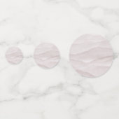 Abstracte stoffige roos marmeren bruiloft confetti (Achterkanten)