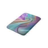 Abstracte stoftextuur in pasteltinten badmat (Gekanteld)