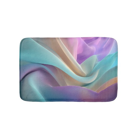Abstracte stoftextuur in pasteltinten badmat (Voorkant)