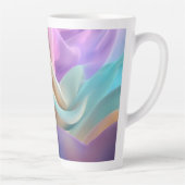 Abstracte stoftextuur in pasteltinten latte mok (Rechts)
