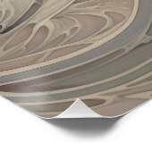 Abstracte Stormen golven Perfect Poster (Hoek)