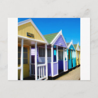 Abstracte strand Huts Briefkaart