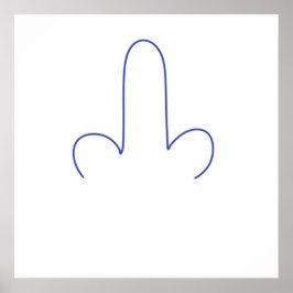 abstracte streep kunst poster