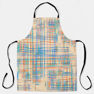 Abstracte strepen, kleurrijke etnische grasmat. schort