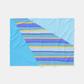 abstracte strepen kunst fleece deken (Voorkant (Horizontaal))