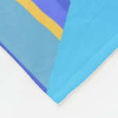 abstracte strepen kunst fleece deken (Hoek)