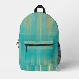 Abstracte stripes bedrukte rugzak