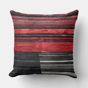 Abstracte stripes pasteelhout #2 kussen