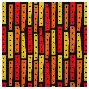 Abstracte strips verticaal — kleuren 03 op zwart stof