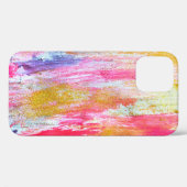 Abstracte stromen verven aan de wand. Moderne tex Case-Mate iPhone Case (Achterkant (horizontaal))