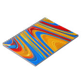 Abstracte stromende kleur notitieboek (Linkerzijde)