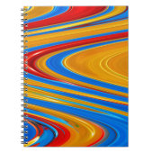 Abstracte stromende kleur notitieboek (Voorkant)