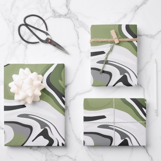 Abstracte stroom van Natuur Inpakpapier Vel (Voorkant)